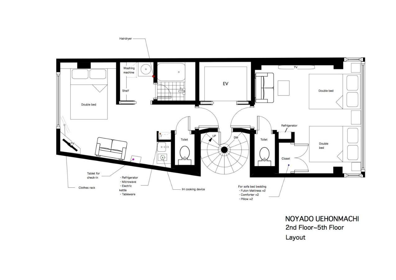 Noyado Uehonmachi Apartment Osaka Bagian luar foto